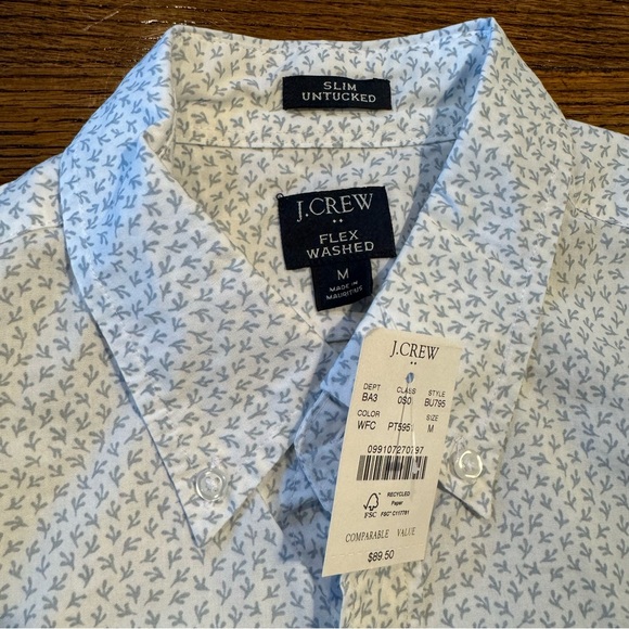 J.Crew medium button down with fig pattern. - Picture 3 of 3